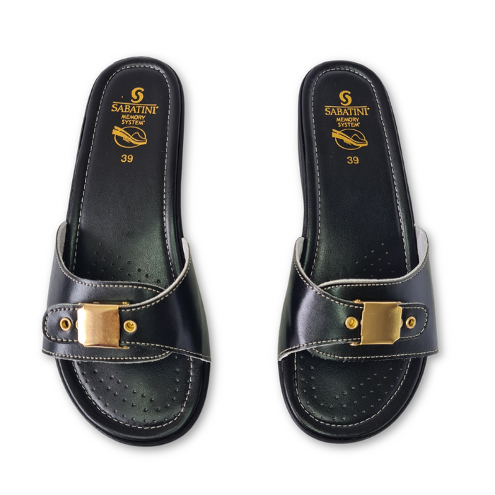 New Leather Look Sandals Mules by Sabatini